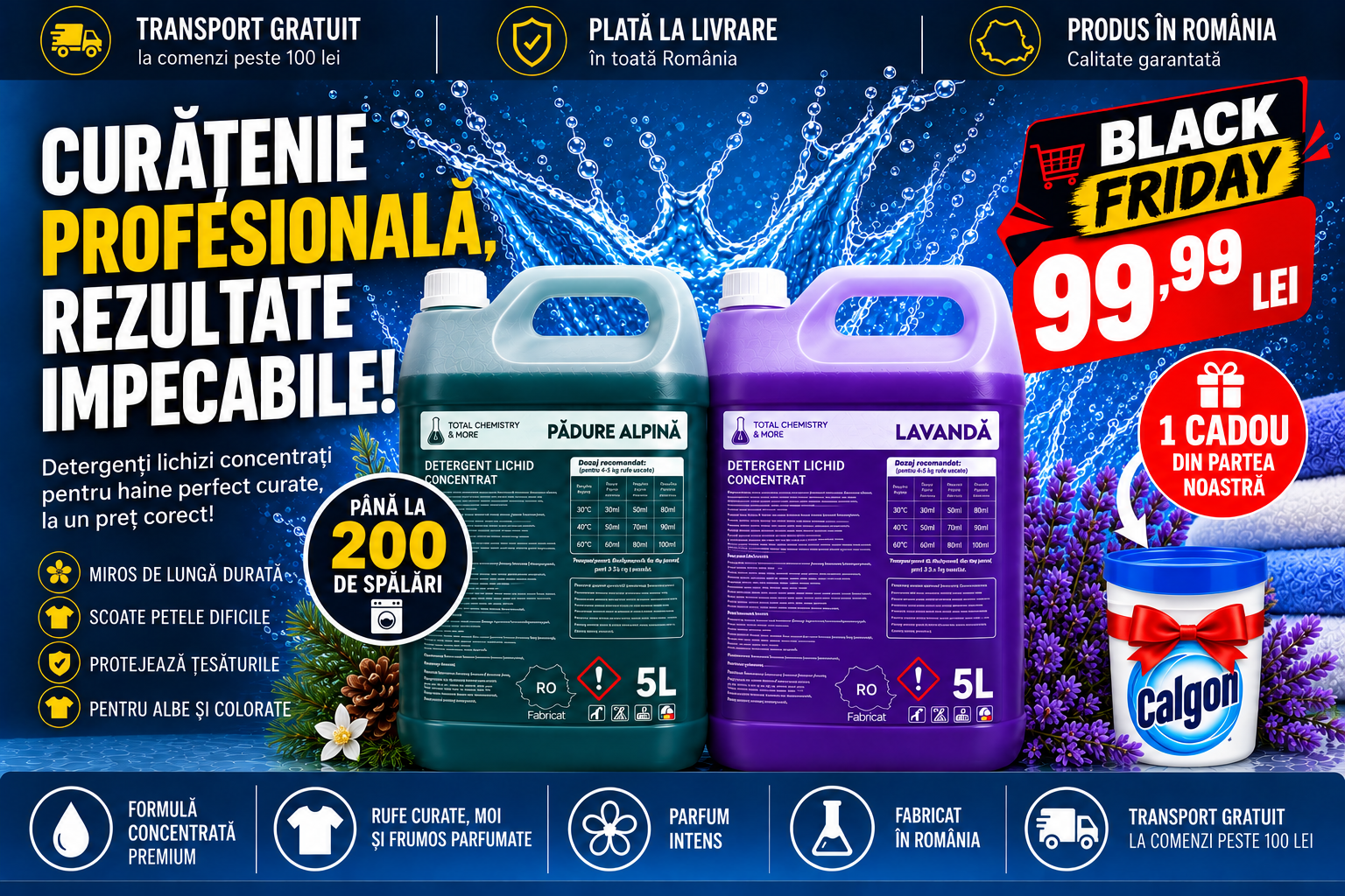 PACHET  10L Detergent  +  1 Cadou